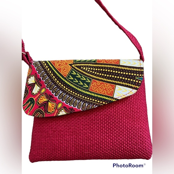 None Handbags - NEW Handmade Beautiful Dark Pink Hand-Made Cross Body Small Purse